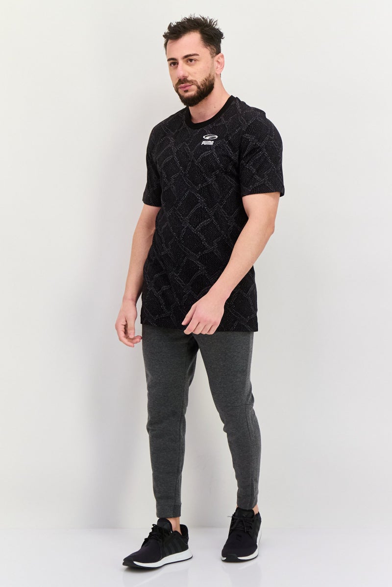 PUMA تي شيرت تدريب قصير الأكمام للرجال، رياضي، أسود - Image 4